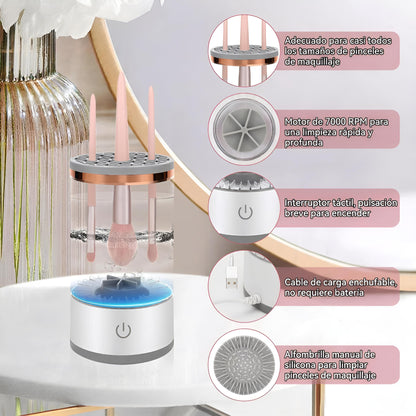 Limpiador de Brochas de Maquillaje GlowRins